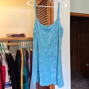 Terry cloth mini dress